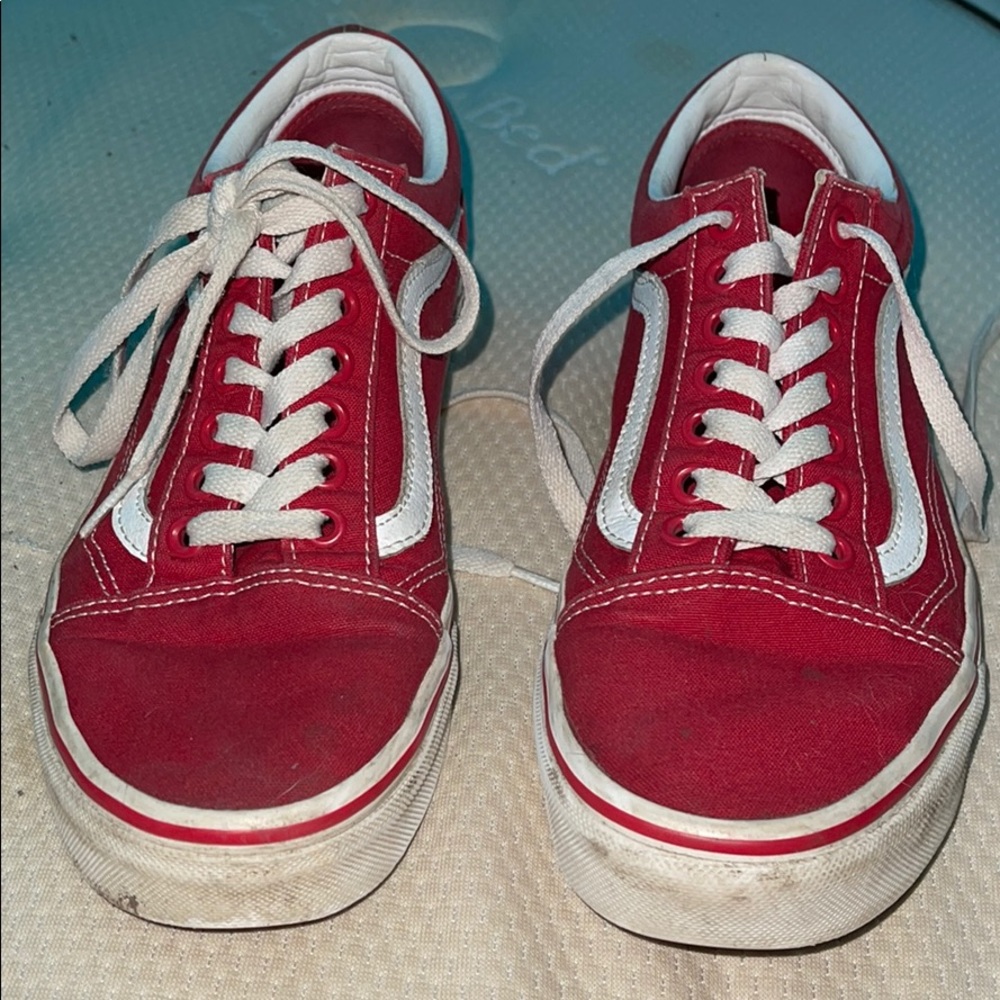 red old skool vans